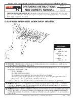 HeatStar HS22LP Operating Instructions And Owner'S Manual preview