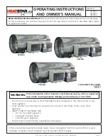 HeatStar HS250AG Operating Instructions And Owner'S Manual preview