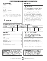 Preview for 2 page of HeatStar HS35LP Operating Instructions Manual