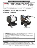 HeatStar HSP125R Operating Instructions And Owner'S Manual предпросмотр