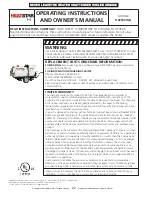 Preview for 22 page of HeatStar HSP400ID-G Operating Instructions And Owner'S Manual