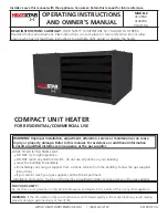 HeatStar HSU125NG Operating Instructions And Owner'S Manual preview