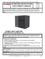 Preview for 1 page of HeatStar HSU200NG Operating Instructions And Owner'S Manual