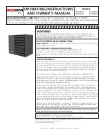 Preview for 28 page of HeatStar HSU200NG Operating Instructions And Owner'S Manual