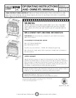 Предварительный просмотр 16 страницы HeatStar HSVFB10LPT Operating Instructions And Owner'S Manual