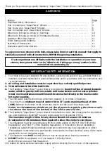 Preview for 2 page of Heatstore Aqua-Power Installation And User Manual