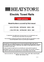 Preview for 1 page of Heatstore HSTRL250C Instructions