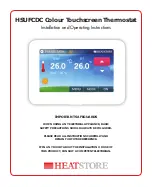 Preview for 1 page of Heatstore HSUFCDC Installation And Operating Instructions Manual