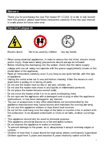 Preview for 2 page of Heatzilla SY-CLQ10 User Manual