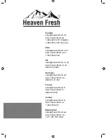 Preview for 20 page of Heaven Fresh HF 200 Instruction Manual