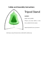 Heavenly Hammocks Curved Tripod Stand Safety And Assembly Instructions preview