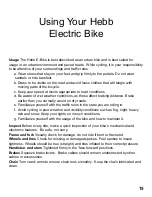 Preview for 16 page of Hebb ElectroGlide 1000 Owner'S Manual