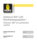 Preview for 1 page of HEBU medical Airborne 360 Operating Manual