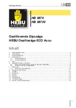 Preview for 3 page of HEBU medical ECO Accu HB 8870 Operating And Service Manual