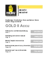 Preview for 1 page of HEBU medical GOLD II Accu Operating And Service Manual