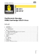 Preview for 3 page of HEBU medical GOLD II Accu Operating And Service Manual