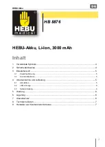 Preview for 3 page of HEBU medical HB 8876 Operating And Service Manual