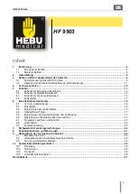 Предварительный просмотр 3 страницы HEBU medical HBS 100 Varex Operating Manual