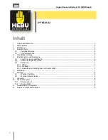 Preview for 2 page of HEBU medical HF 9530-02 Operating Manual