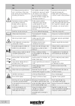 Preview for 12 page of hecht 553 SW Instructions For Use Manual