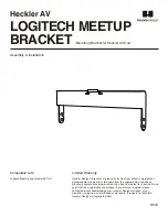 Heckler Design LOGITECH MEETUP BRACKET Assembly & Installation предпросмотр