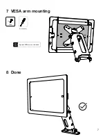 Preview for 8 page of Heckler Design WindFall VESA MOUNT Assembly & Installation