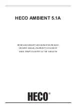 Предварительный просмотр 1 страницы Heco AMBIENT 5.1A Owner'S Manual