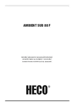 Preview for 1 page of Heco AMBIENT SUB 88 F Owner'S Manual/Warranty Document