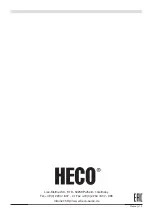 Предварительный просмотр 32 страницы Heco BellaDonna Series Owner'S Manual/Warranty Document