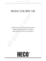 Heco MUSIC COLORS 100 Owner'S Manual предпросмотр