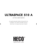 Предварительный просмотр 1 страницы Heco ULTRASPACE 510 A Owner'S Manual