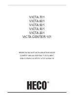 Heco VICTA 201 Owner'S Manual preview