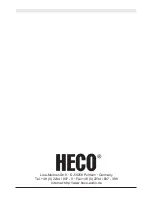 Preview for 44 page of Heco VICTA 201 Owner'S Manual