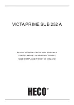 Preview for 1 page of Heco Victa Prime Sub 252 A Owner'S Manual