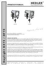 Hedler Daylight DX15 Operation Manual предпросмотр