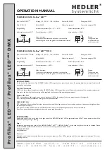 Preview for 2 page of Hedler Profilux LED 1400 Operation Manual