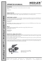 Preview for 4 page of Hedler Profilux LED 1400 Operation Manual