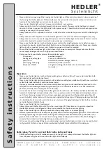 Preview for 6 page of Hedler Profilux LED 1400 Operation Manual