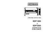 Preview for 1 page of Hedman EDP1000 Operating Instructions Manual