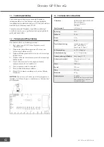 Предварительный просмотр 42 страницы Hedson Drester GP Filter eQ Product Manual