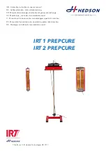 Preview for 1 page of Hedson IRT 1 PREPCURE Assembly, Instruction & Spares Manual