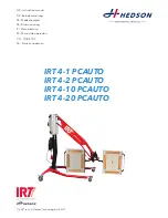 Предварительный просмотр 1 страницы Hedson IRT 4-1 PCAUTO Instruction Manual