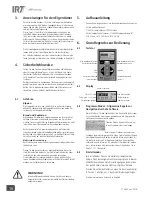 Предварительный просмотр 16 страницы Hedson IRT 4-1 PCAUTO Instruction Manual