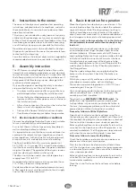 Preview for 5 page of Hedson IRT System Series Operation Manual