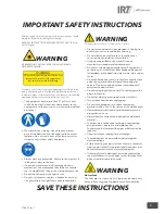 Preview for 3 page of Hedson IRT-UVA-1 PrepCure 4 Instructions Manual