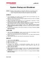 Предварительный просмотр 9 страницы HEIDELBERG mPG 501 User Manual