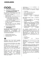 Предварительный просмотр 5 страницы HEIDELBERG Stele Duo Operating Instructions Manual