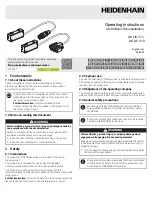 HEIDENHAIN AK LIC 311 Operating Instructions Manual preview