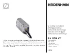 HEIDENHAIN AK LIDA 47 Mounting Instructions предпросмотр