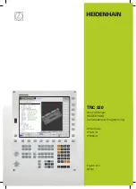 HEIDENHAIN TNC 320 User Manual preview